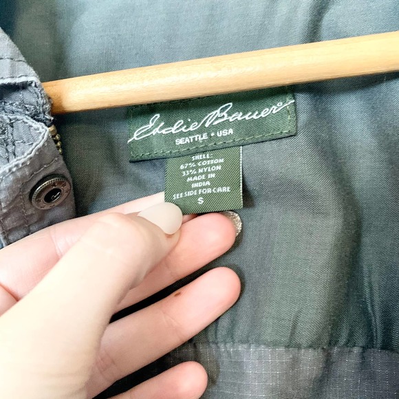 Eddie Bauer Cargo Gray Jacket Size Small - Picture 3 of 7